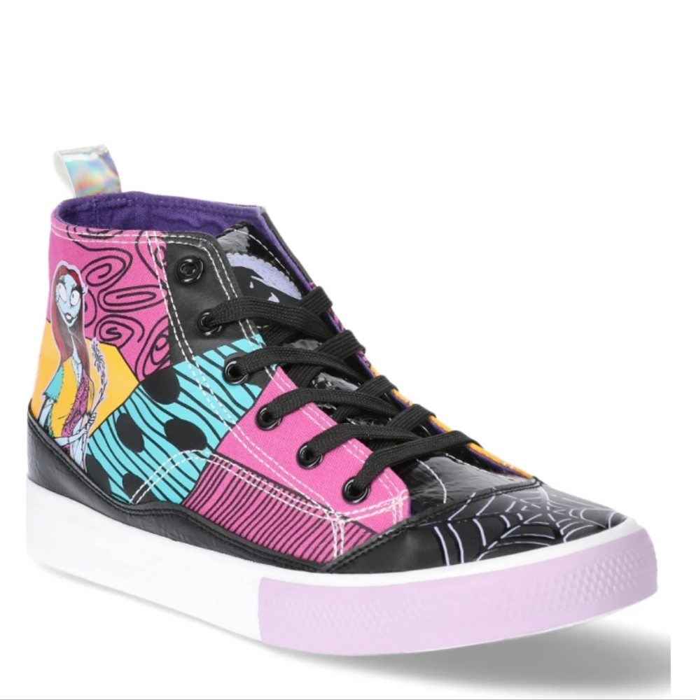 Disney Nightmare Before Xmas High Top Lace Up Sneakers  Women's 11 Men's 9.5 NWT